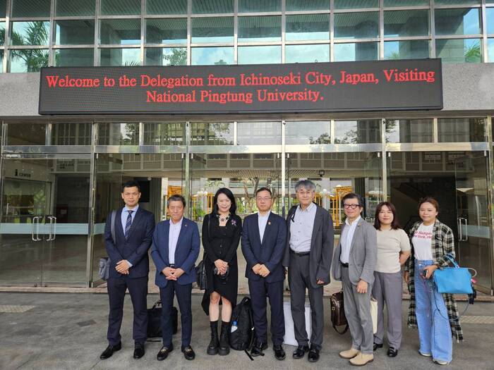 日本岩手縣一關市市長佐藤善仁先生率領訪問團蒞臨屏東大學交流訪問圖片