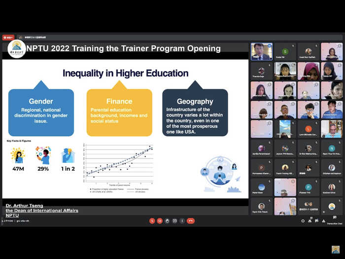 2022 NPTU　Training The Trainer Program 屏大教育領航者培訓課程熱烈展開圖片